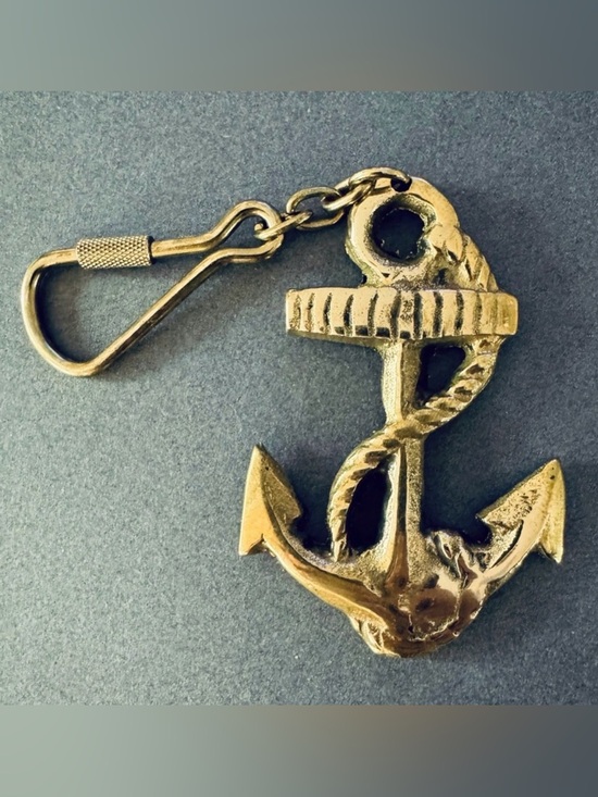 Other - Brass Anchor Keychain